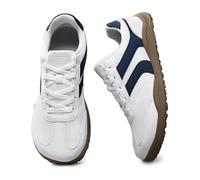 AONEGOLD Zapatillas Barefoot para Mujer y Hombre Ligera Zapatos Barefoot Anchos Antideslizante y TranspirableZapatillas de Trail Running (Blanco,36EU)
