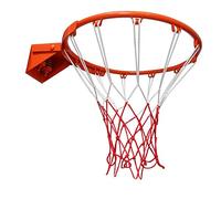 Aoneky Aro de Baloncesto con Doble Resorte - Montaje en Pared, 45 cm de Diámetro, Tubo de Acero 18mm, Equipo Deportivo para Entrenamiento de Basquetbol, Uso Interior Exterior