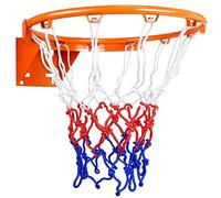 Aoneky Aro de Baloncesto Exterior 45 cm - Tubo de Acero 18 mm, Montaje en Pared, Equipo Deportivo para Entrenamiento de Baloncesto, Uso Interior & Exterior, Color Naranja