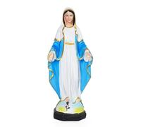 Aoneky Estatua de la Virgen María - Altura 30 cm, Figura Religiosa Católica de Resina, Escultura Decorativa de Nuestra Señora de Lourdes, Decoración para Hogar Altar Jardín, Regalo Bautizo Bendición