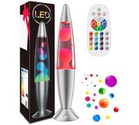 AONESY Lámpara líquida de movimiento, luz líquida relajante para adultos y niños, lámpara de estado de ánimo para aliviar el estrés, luz nocturna de 17 colores cambiantes - 34cm Blanco