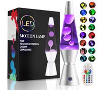 AONESY Lámparas grandes de lava negras con control remoto: Lámpara de lava para niños con 17 cambios de color controlables | Lámpara de purpurina grande rojo/azul/verde/naranja | Lámpara de lava