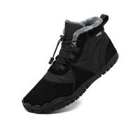 AONETIGER Barefoot Botines Invierno Mujer Hombre Impermeable Antideslizante Barefoot Botas de Nieve Confort Cálido Calzado Descalzo (688 Negro,38EU)