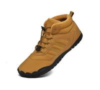 AONETIGER Barefoot Botines Invierno Mujer Hombre Impermeable Antideslizante Barefoot Botas de Nieve Confort Cálido Calzado Descalzo (88 Marrón,43EU)