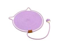 AONETIGER Grattoir à Chat en Carton Round Cat Scratcher Bowl Grattoir Rond Pour Chat Domestique, soulage le Stress (púrpura, diámetro 43 cm)