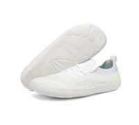 AONETIGER Unisex Zapatos Barefoot Mujeres Hombres Minimalistas Punta Ancha Zapatillas Ligeras Cómodas Antideslizantes Descalzos para Caminar Correr Trotar Fitness(Blanco 36EU)