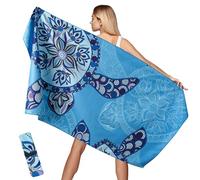 Aonext Toalla de playa (azul claro, 100 x 200 cm)