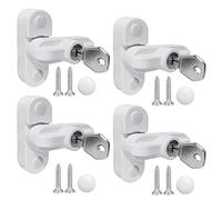 Aongray Juego de 4 cerraduras antirrobo de aleación de zinc fundido para ventanas, cerraduras de seguridad adicionales para ventanas y puertas de uPVC y seguridad del hogar