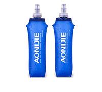 AONIJIE 2pcs Unidades 250 ml / 500 ml Plegable Deportes BPA Libre de PVC Botella Plegable para Deporte Flask Botella de Hidratación