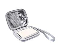 AONKE Funda Estuche para Samsung T9/T7 Shield/T7 Touch Portable SSD 500GB 1TB 2TB,Bolso Caja Externo SSD Cables Viajar Protege Antigolpes Cubrir Bolsa (Gris)
