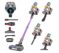 aonus A9 MAX Aspiradora sin Cable, 58Kpa/600W Aspiradora Escoba sin Cable Potente, Separación de Polvo de 1.8L con Doble Taza Mejorada, 75 Minutos de Larga Duración, Adecuada para Pisos/Alfombras/Pelo