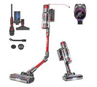aonus A9 Pro Aspiradora sin Cable 33Kpa 500W, Plegable Aspirador Escoba sin Cable Potente, Autonomía 60 Min con Detección Polvo, Aspirador de Mano para Hogar Suelos Alfombras Pelo de Mascotas