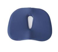 AONYAYBM Cojín de Asiento de Espuma Viscoelástica, Cojín Transpirable para Hemorroides con Núcleo Hueco, Cómodo Cojín de Asiento para Aliviar el Dolor de Ciática, Cojín para(Azul marino)