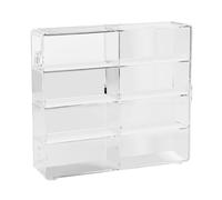 AONYAYBM Organizador de Juguetes Compatible con Hot Wheels Car, Hot 1/64 Scale Matchbox Toy Car Display Box con 8 Compartimentos, Caja de Exhibición Transparente con Cubierta Transparente a Prueba de
