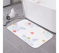 AOOEDM Alfombrilla de baño de Tierra de diatomeas con diseño de Hada de los Dientes, 40,6 x 60,9 cm