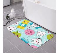 AOOEDM Alfombrilla de baño de Tierra de diatomeas con Forma de Taza de Hada de los Dientes, 40 x 60 cm