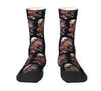 AOOEDM Calcetines de Halloween con forma de lobo para hombre y mujer, transpirables, deportivos y para correr.