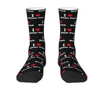 AOOEDM Calcetines I Love Winter Park para hombre y mujer, transpirables, deportivos y para correr.