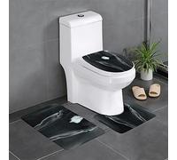 AOOEDM Juego de 3 alfombras de baño Cool Dark Horse, Suaves y cómodas con Respaldo Antideslizante, absorbentes y Lavables a máquina, 24 x 16 Pulgadas