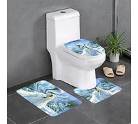 AOOEDM Juego de 3 alfombras de baño Polar Bears Northern Lights, Suaves y cómodas con Respaldo Antideslizante, absorbentes y Lavables a máquina, 24 x 16 Pulgadas