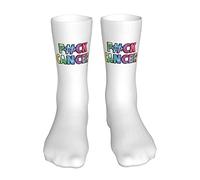 AOOEDM Sensibilisation au cancer chaussettes femmes chaussettes de sport bas tube chaussettes haut décontracté contrôle de l'humidité chaussettes pour femmes hommes 16 pouces