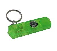 AOOF 4 en 1 Multifuncional LED Kit de Emergencia del kitchain Mini Llavero del Silbato de la brújula (Color : Green)
