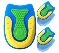 AOOHA Pack de 4 Taloneras para Zapatos,Aliviar el Dolor Talonera de Silicona,Reducir los Golpes,Plantilla de Gel para Talón Transpirables para Confort al Caminar,Hombre y Muj,Talla S (36-39)