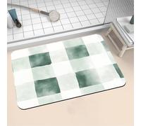 Aoojlo Alfombra Baño Secado Rapido Plaza Alfombrilla Baño Diatomita Antideslizante, Alfombra Ducha Absorbente Fácil Limpieza Lavable Bath Mat Rug para Suelo Entrada Cocina 140x200cm 16-1421