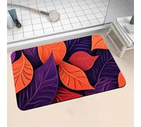 Aoojlo Alfombra Baño Secado Rapido Purple Alfombrilla Baño Diatomita Antideslizante, Alfombra Ducha Absorbente Fácil Limpieza Lavable Bath Mat Rug para Suelo Entrada Cocina 100x160cm 16-1137