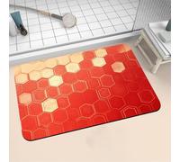 Aoojlo Alfombra Baño Secado Rapido Verano Alfombrilla Baño Diatomita Antideslizante, Alfombra Ducha Absorbente Fácil Limpieza Lavable Bath Mat Rug para Suelo Entrada Cocina 160x230cm 16-1375