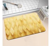 Aoojlo Alfombra Baño Secado Rapido Yellow Alfombrilla Baño Diatomita Antideslizante, Alfombra Ducha Absorbente Fácil Limpieza Lavable Bath Mat Rug para Suelo Entrada Cocina 160x230cm 16-1001