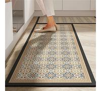 Aoojlo Alfombras Cocina Alfombra Cocina Lavable Antideslizante, Alfombrilla de Cocina, Super Absorbente Tapetes Alfombras Antideslizantes, Alfombra de Cocina, SalóN, Comedor, BañO Classic, 60x90cm