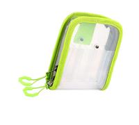 AOOOWER 1. Estuche transparente para anzuelos de calamar con 6 compartimentos, bolsa portátil para aparejos de pesca con cremalleras de 2 vías, paquete ergonómico de pesca