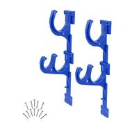 AOOOWER 2 ganchos telescópicos para barra de piscina con tornillos para cepillos de red, mangueras de jardín, ropa, 2 unidades
