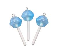 AOOOWER 3 colgantes redondos únicos de corazón con forma de estrella y revestimiento de materiales de resina resistentes para uso diario casual, 5cm x 5cm x 1cm, Resina, No es una piedra preciosa