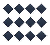 AOOOWER 40x40CM Plain Handkerchief Towel for Adult Business Pocket Square Multiuse Face Towel Men Sweat Wiping Hankie Set of 12 Traditional Handkerchief