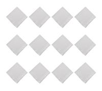 AOOOWER 40x40CM Plain Handkerchief Towel for Adult Business Pocket Square Multiuse Face Towel Men Sweat Wiping Hankie Set of 12 Traditional Handkerchief