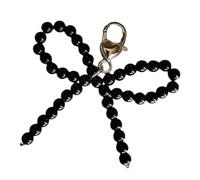 AOOOWER Abalorio decorativo para zapatos con lazo, diseño de perlas dulces, 3.12x3.12in, Aleación de ABS, No es una piedra preciosa