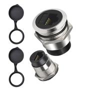 AOOOWER Adaptador de extensión de montaje en panel RJ45 Cat6 con rosca hembra a hembra a través del módulo Gigabit Ethernet