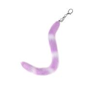 AOOOWER Atractivo colgante de llave para decoración de bolsas de coche, elegante llavero de cola de zorro, dije elegante para bolsos de mano, 65cm, Felpa, No es una piedra preciosa