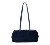 AOOOWER Bolso de mano retro moderno, ligero, de gamuza, correa cómoda para el trabajo, viajes o compras, uso diario, Blue, One Size