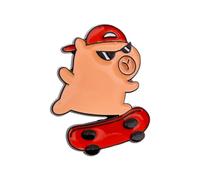 AOOOWER Colección de broches artísticos de animales con estilo capibaras, accesorio de traje casual para moda, 3.9x3.9in, Aleación de zinc y hebilla de cobre, No es una piedra preciosa