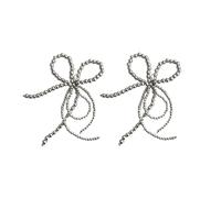 AOOOWER Colgante coreano para decoración de zapatos, diseño de lazo, añade encanto y personalidad a tu teléfono, 12cm, perlas de imitación, No es una piedra preciosa