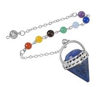 AOOOWER Colgante de cono de cristal, exquisita artesanía, accesorio deslumbrante para mujeres de moda y elegantes, 3.9x3.12in, Cobre y piedra, No es una piedra preciosa