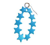 AOOOWER Colorido colgante de silicona con forma de estrella de silicona para habitaciones infantiles y estudios, SizeApprox.32x4cm/12.6x1.57inches, Silicona, No es una piedra preciosa