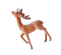 AOOOWER Elegante colgante de ciervo 3D con colgante de alce de Navidad, llavero para amantes de la naturaleza y la moda, 3.12x2.34in, plástico/resina, No es una piedra preciosa