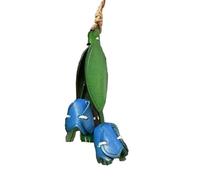 AOOOWER Elegante llavero con colgante de flor de cuero, exquisito llavero floral de cuero, adorno para bolsa única, 12cm 28.5cm, Piel auténtica, No es una piedra preciosa