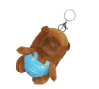 AOOOWER Elegante llavero de Capybaras de color a la moda, bonito colgante de felpa resistente para bolsos y llaves, 12cm, algodón de polipropileno, No es una piedra preciosa
