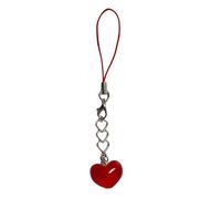 AOOOWER Elegante llavero de corazón con diseño de corazón llamativo, decoración de bolsa, colgante de moda para mochilas, SizeApprox.11x2cm/4.33x0.79inch, Aleación acrílica, No es una piedra preciosa