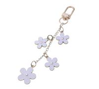 AOOOWER Elegante llavero de flor resistente de aleación para bolsa, accesorio de moda para mujeres de moda, impermeable, gota de aceite, Size 10.5cmx2.5cm/4.13inchx0.98inch, aleación, No es una piedra